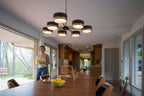 Madison 7L Chandelier Architectural Bronze and Natural Brass - Orvon Lighting