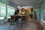 Madison 7L Chandelier Architectural Bronze and Natural Brass - Orvon Lighting