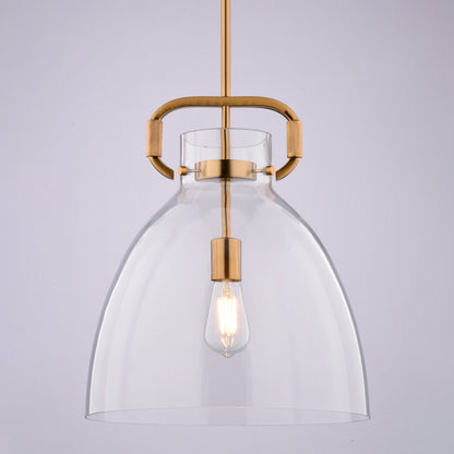 Madrona 14 - in. W Pendant Muted Brass - Orvon Lighting