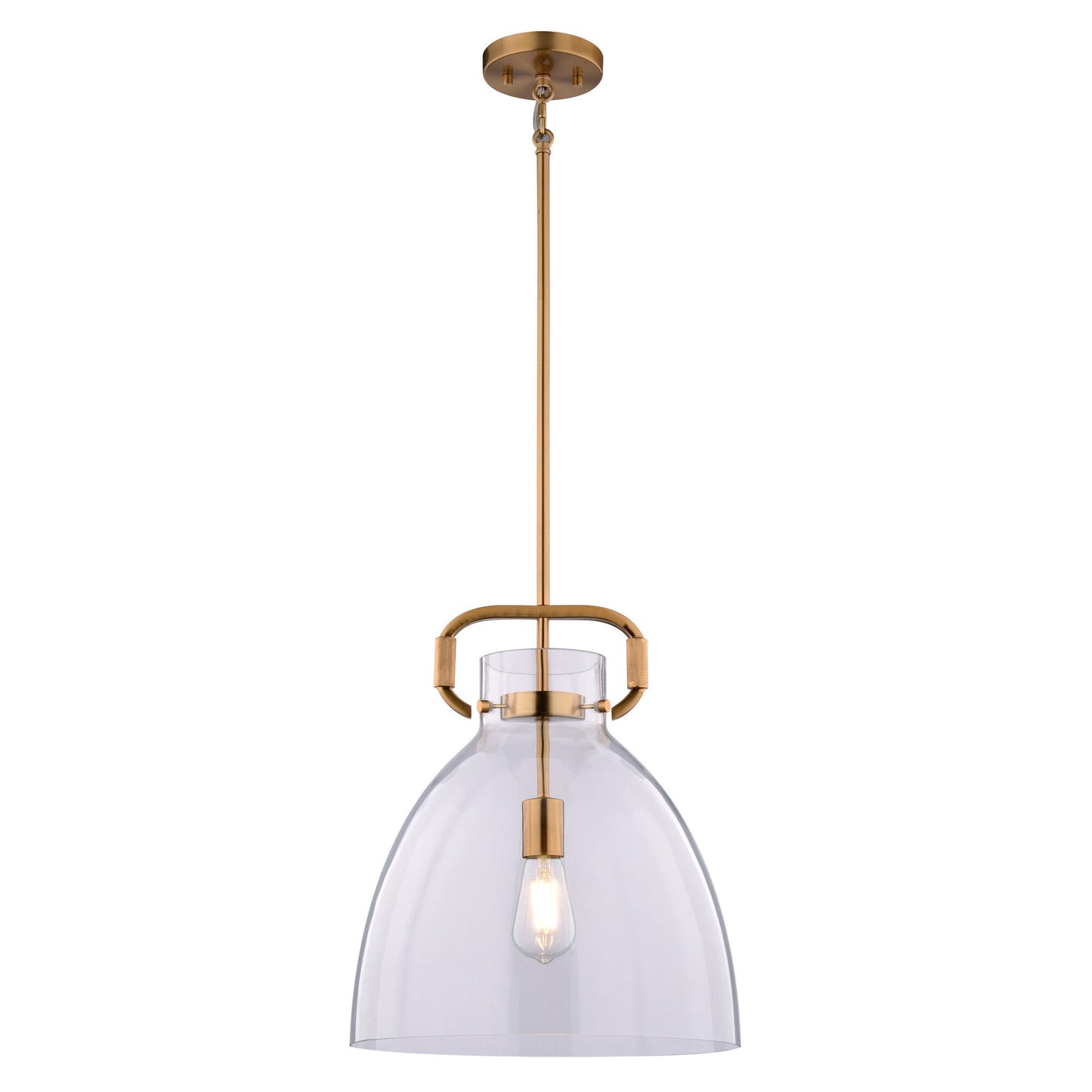 Madrona 14 - in. W Pendant Muted Brass - Orvon Lighting
