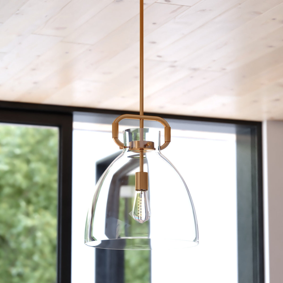 Madrona 14 - in. W Pendant Muted Brass - Orvon Lighting
