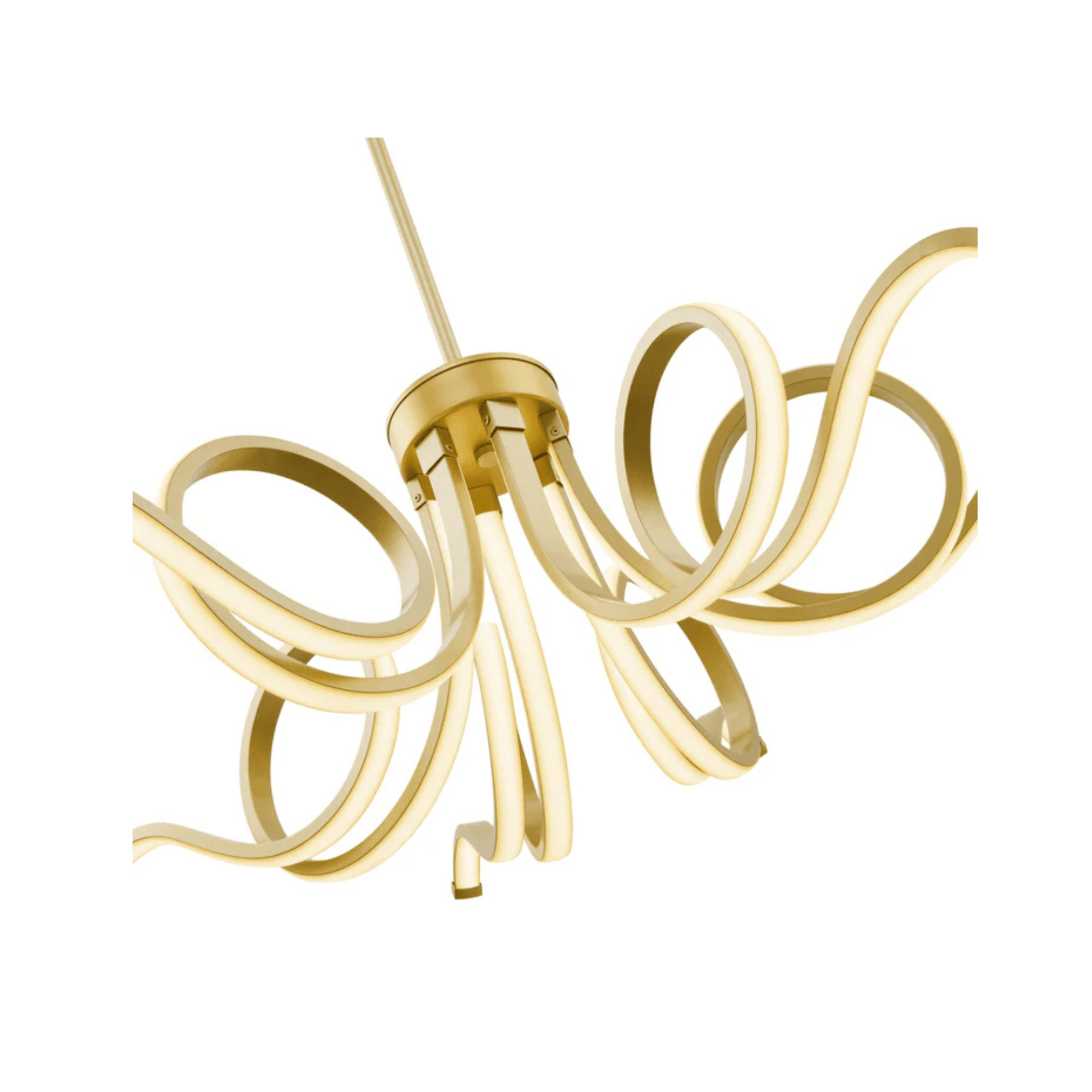 Magnolia LED Adjustable Chandelier Sandy Gold - Orvon Lighting