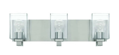 McClane 3 Light 24.25 inch Flat Black Vanity Light Wall Light 18524FB3 - Orvon Lighting