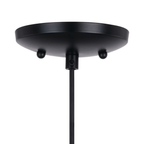 Milano 4.75 - in. Mini Pendant Azzura Glass Matte Black - Orvon Lighting