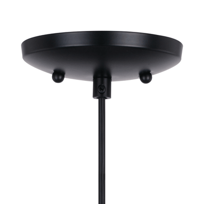 Milano 4.75 - in. Mini Pendant Azzura Glass Matte Black - Orvon Lighting