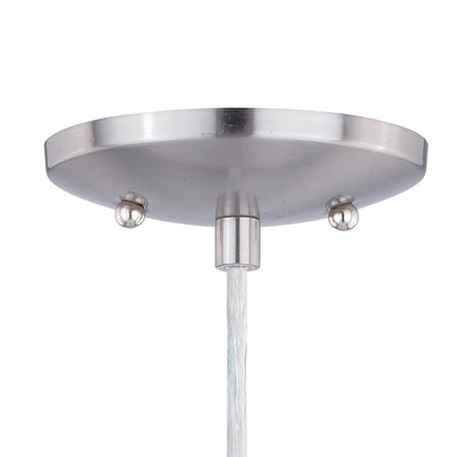 Milano 4.75 - in Mini Pendant Caribbean Swirl Glass Satin Nickel - Orvon Lighting