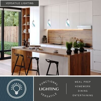 Milano 4.75 - in Mini Pendant Caribbean Swirl Glass Satin Nickel - Orvon Lighting