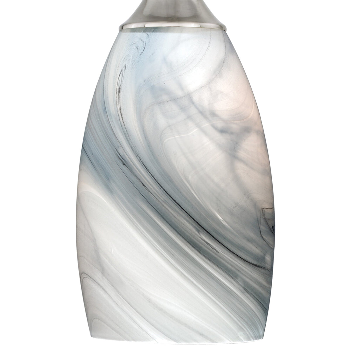 Milano 4.75 - in Mini Pendant Marble Swirl Glass Satin Nickel - Orvon Lighting