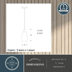 Milano 4.75 - in Mini Pendant Marble Swirl Glass Satin Nickel - Orvon Lighting