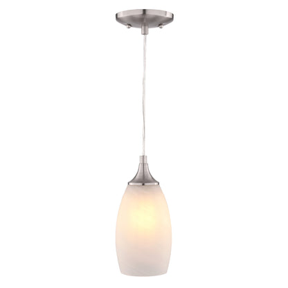 Milano 4.75 - in W 1 Light Mini Pendant Alabaster Glass - Orvon Lighting