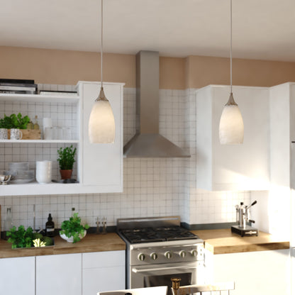 Milano 4.75 - in W 1 Light Mini Pendant Alabaster Glass - Orvon Lighting