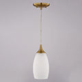 Milano 4.75 - in W 1 Light Mini Pendant Alabaster Glass - Orvon Lighting