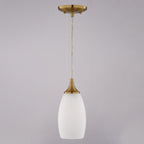 Milano 4.75 - in W 1 Light Mini Pendant Alabaster Glass - Orvon Lighting