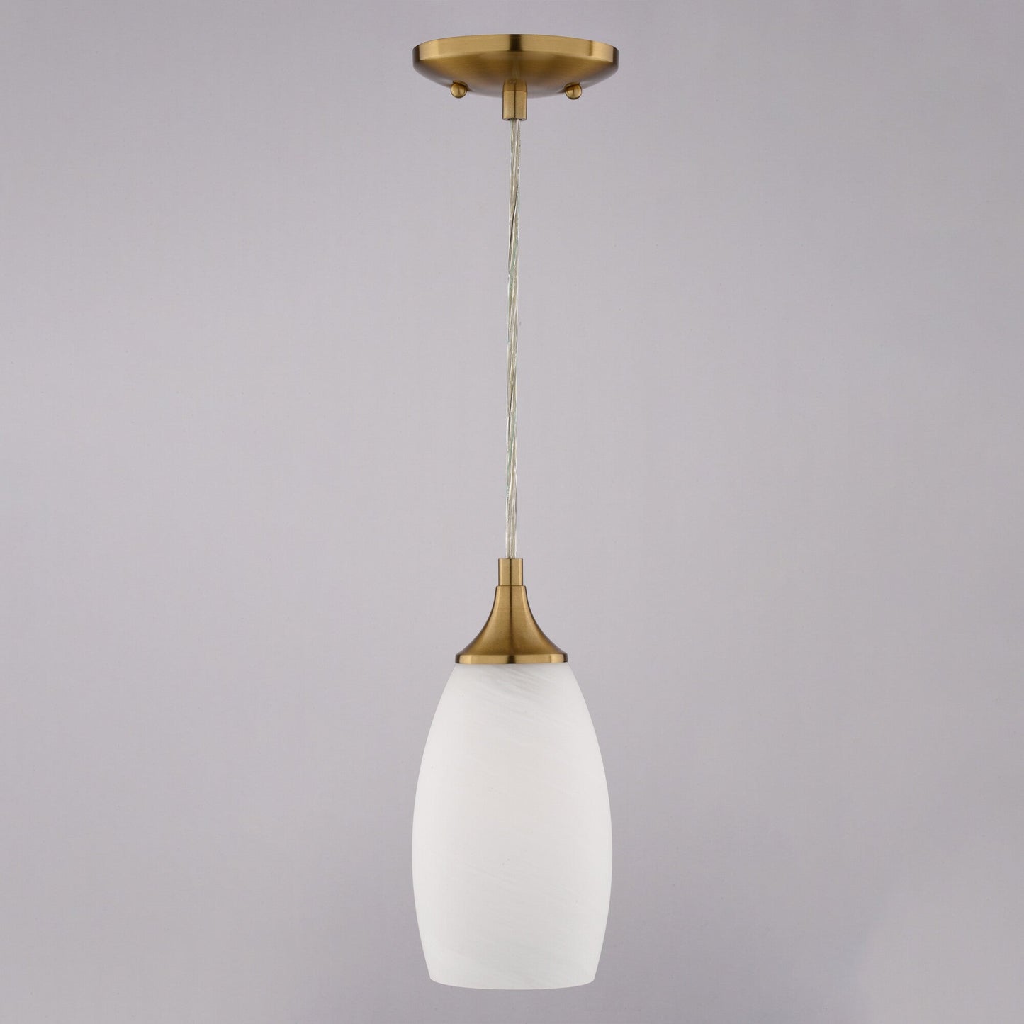 Milano 4.75 - in W 1 Light Mini Pendant Alabaster Glass - Orvon Lighting