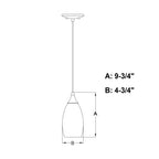 Milano 4.75 - in W 1 Light Mini Pendant Alabaster Glass - Orvon Lighting