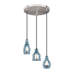 Millie 3L Assorted Mini Pendant Oil Rubbed Bronze and Satin Nickel - Orvon Lighting