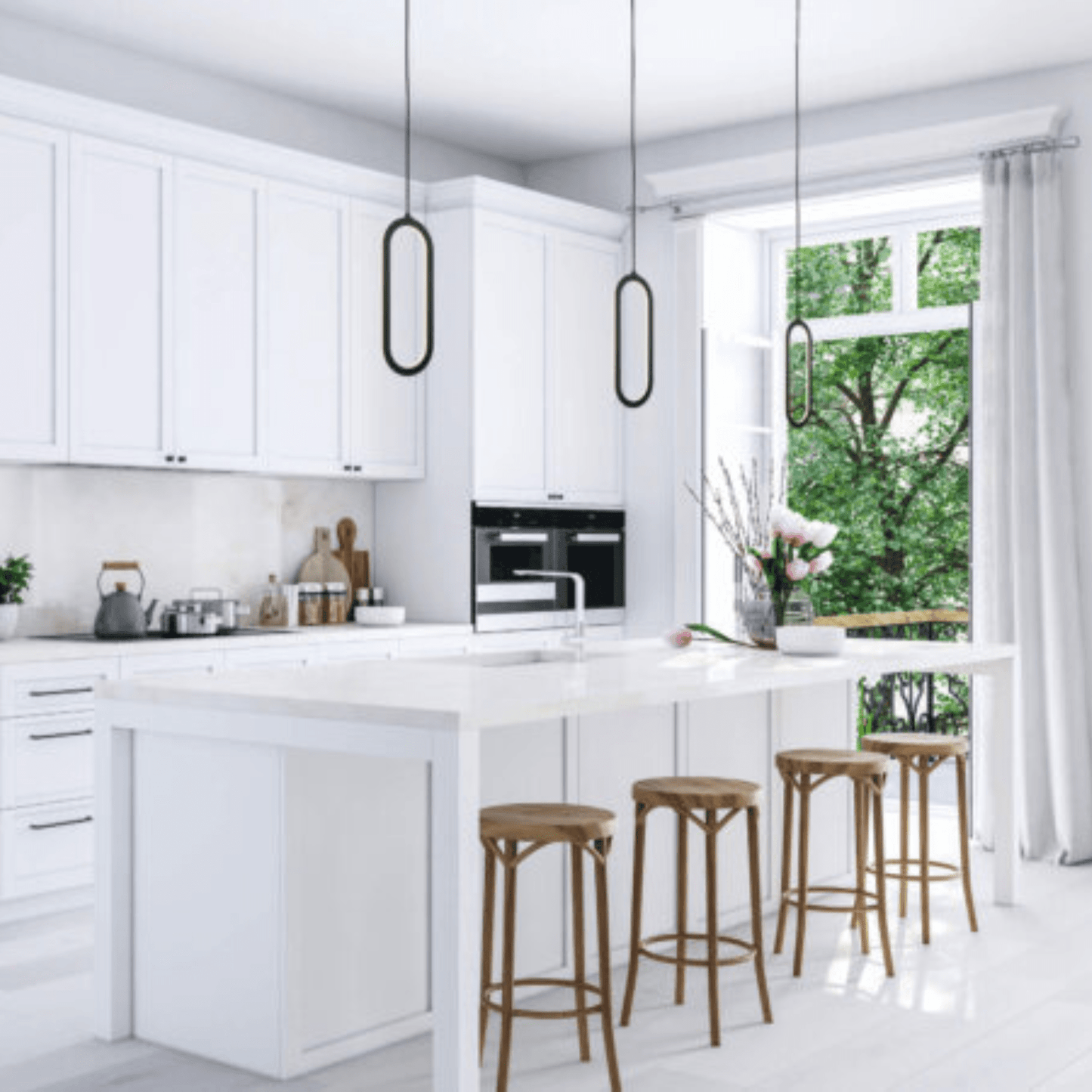 Modern 16″ LED Pendant Light - Orvon Lighting
