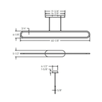 Modern 60″ LED Pendant Light - Orvon Lighting