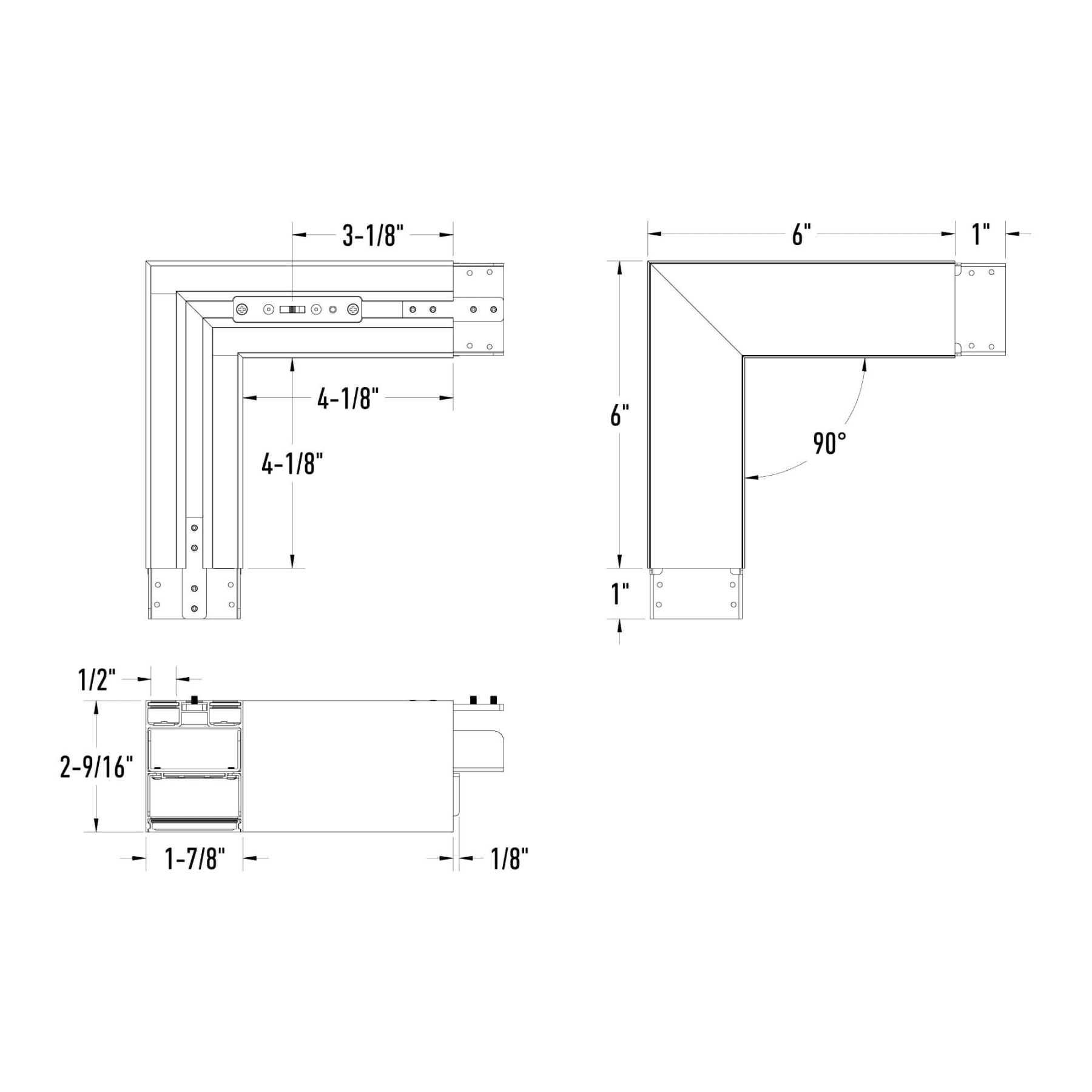 Modern 90° LED Pendant Corner Light - Orvon Lighting