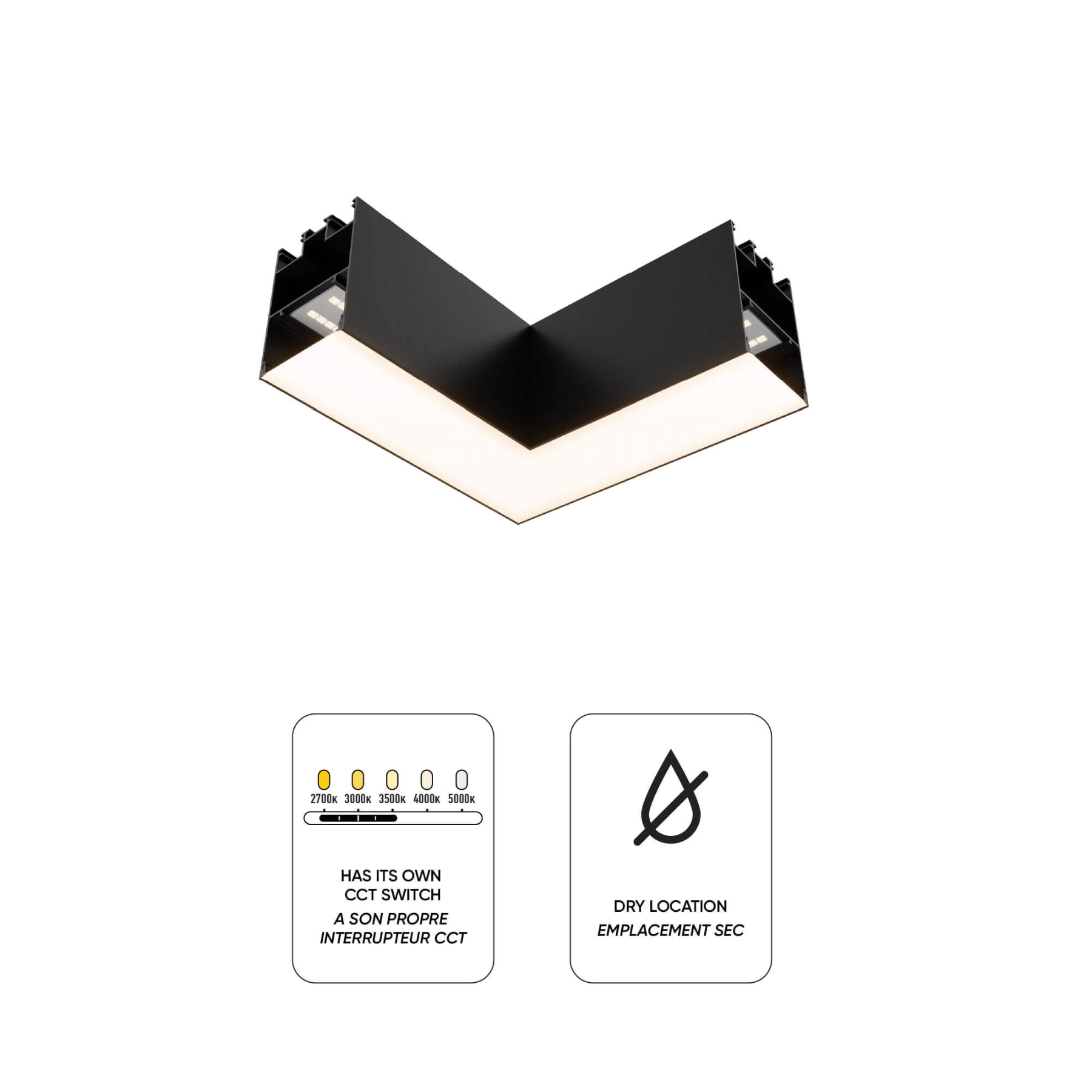 Modern 90° LED Pendant Corner Light - Orvon Lighting