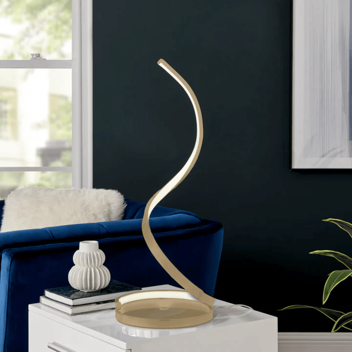 Modern Spiral Integrated LED Table Lamp - Orvon Lighting
