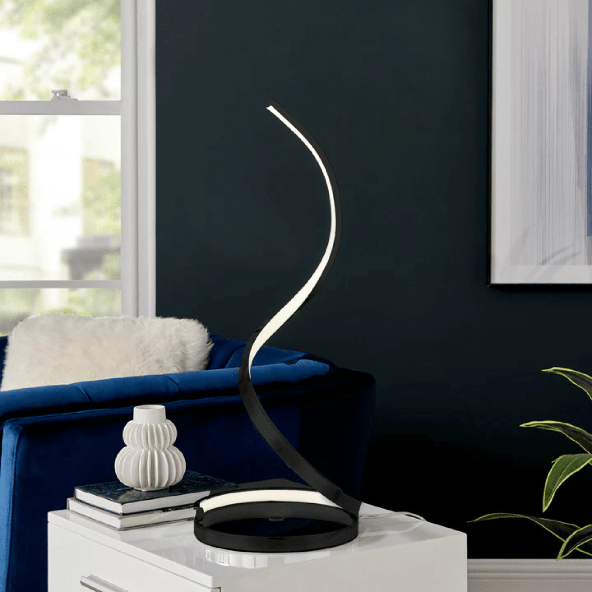 Modern Spiral Integrated LED Table Lamp - Orvon Lighting