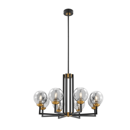 Monachopsis Large Chandelier Gold and Black - Orvon Lighting
