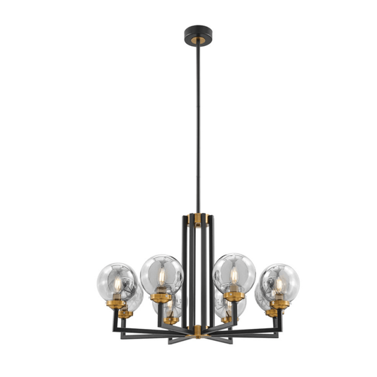 Monachopsis Large Chandelier Gold and Black - Orvon Lighting