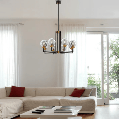Monachopsis Large Chandelier Gold and Black - Orvon Lighting