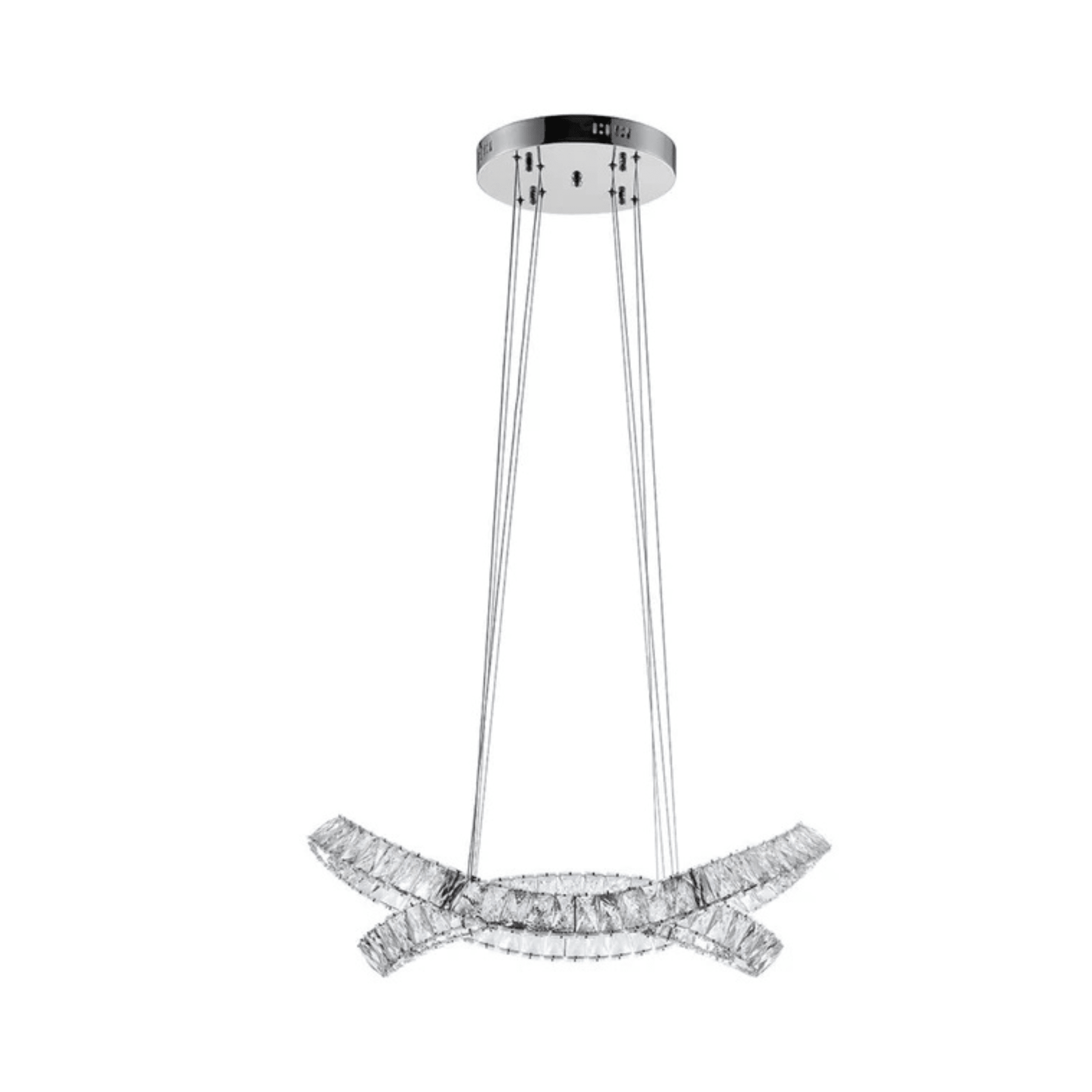 Monroe Crystal Chandelier Chrome - Orvon Lighting