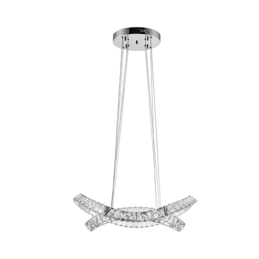 Monroe Crystal Chandelier Chrome - Orvon Lighting