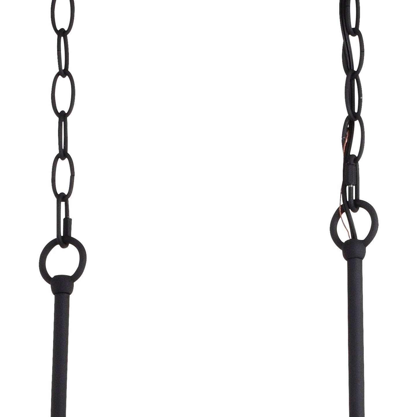 Montclare 35 - in. 5 Light Linear Chandelier Textured Black and White Ash - Orvon Lighting