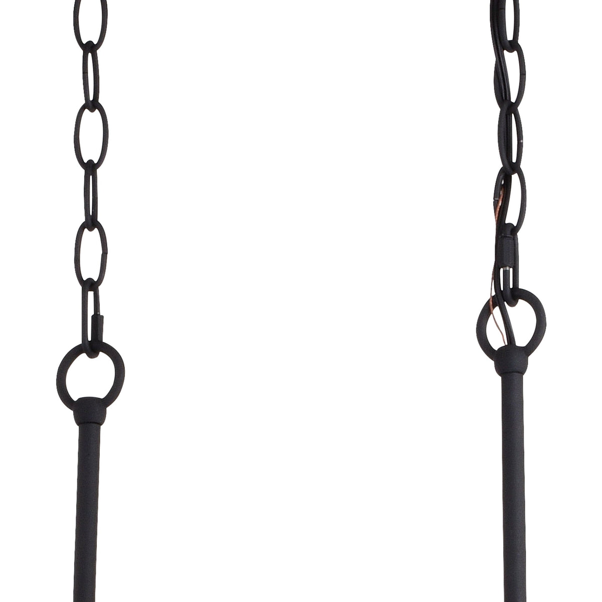 Montclare 35 - in. 5 Light Linear Chandelier Textured Black and White Ash - Orvon Lighting