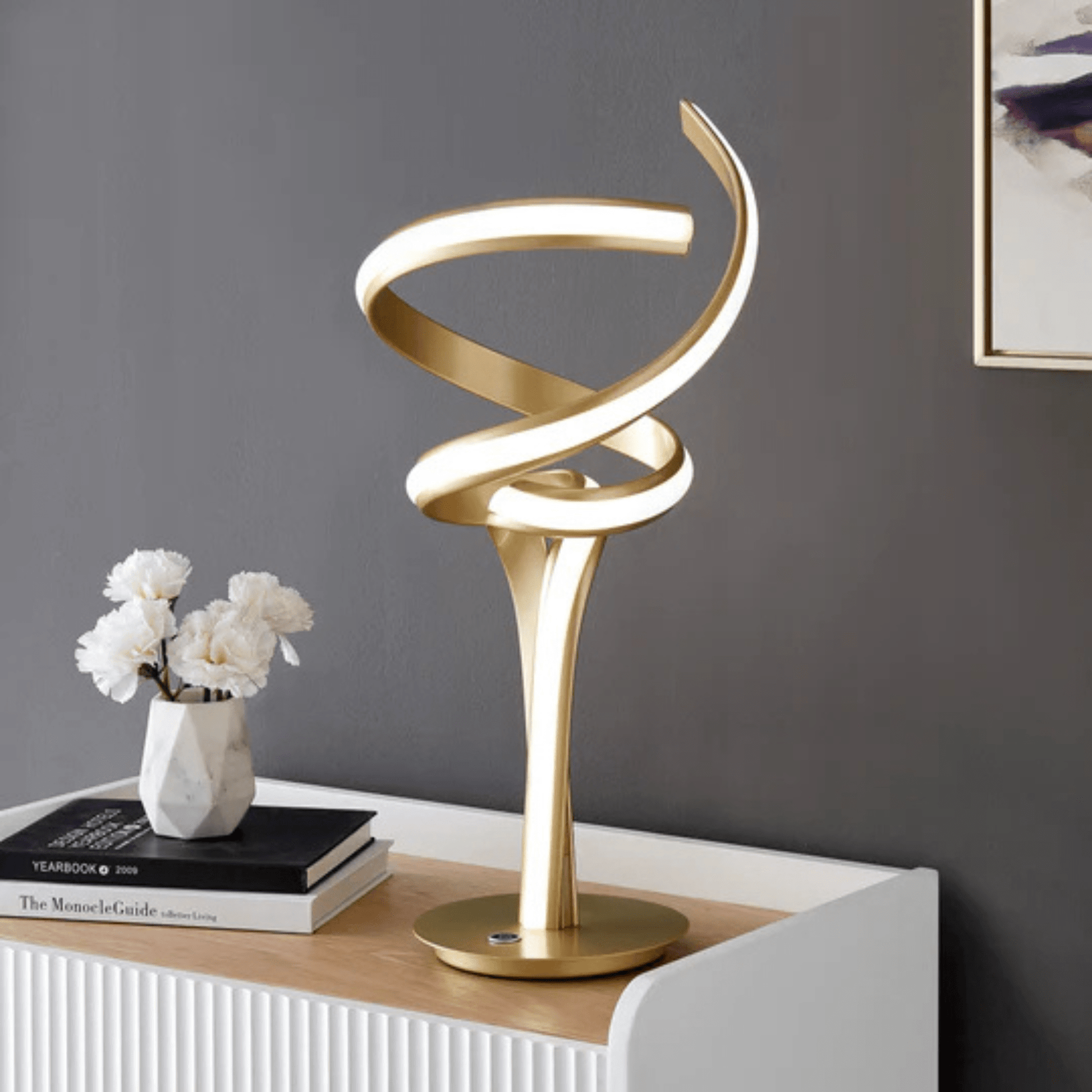 Munich Table Lamp LED Strip & Touch Dimmer - Orvon Lighting