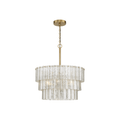 Museo 9 Light 20.5 inch Satin Brass Pendant Ceiling Light - Orvon Lighting
