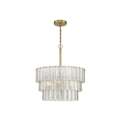Museo 9 Light 20.5 inch Satin Brass Pendant Ceiling Light - Orvon Lighting