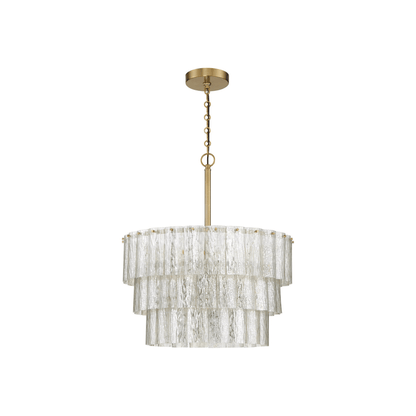 Museo 9 Light 20.5 inch Satin Brass Pendant Ceiling Light - Orvon Lighting