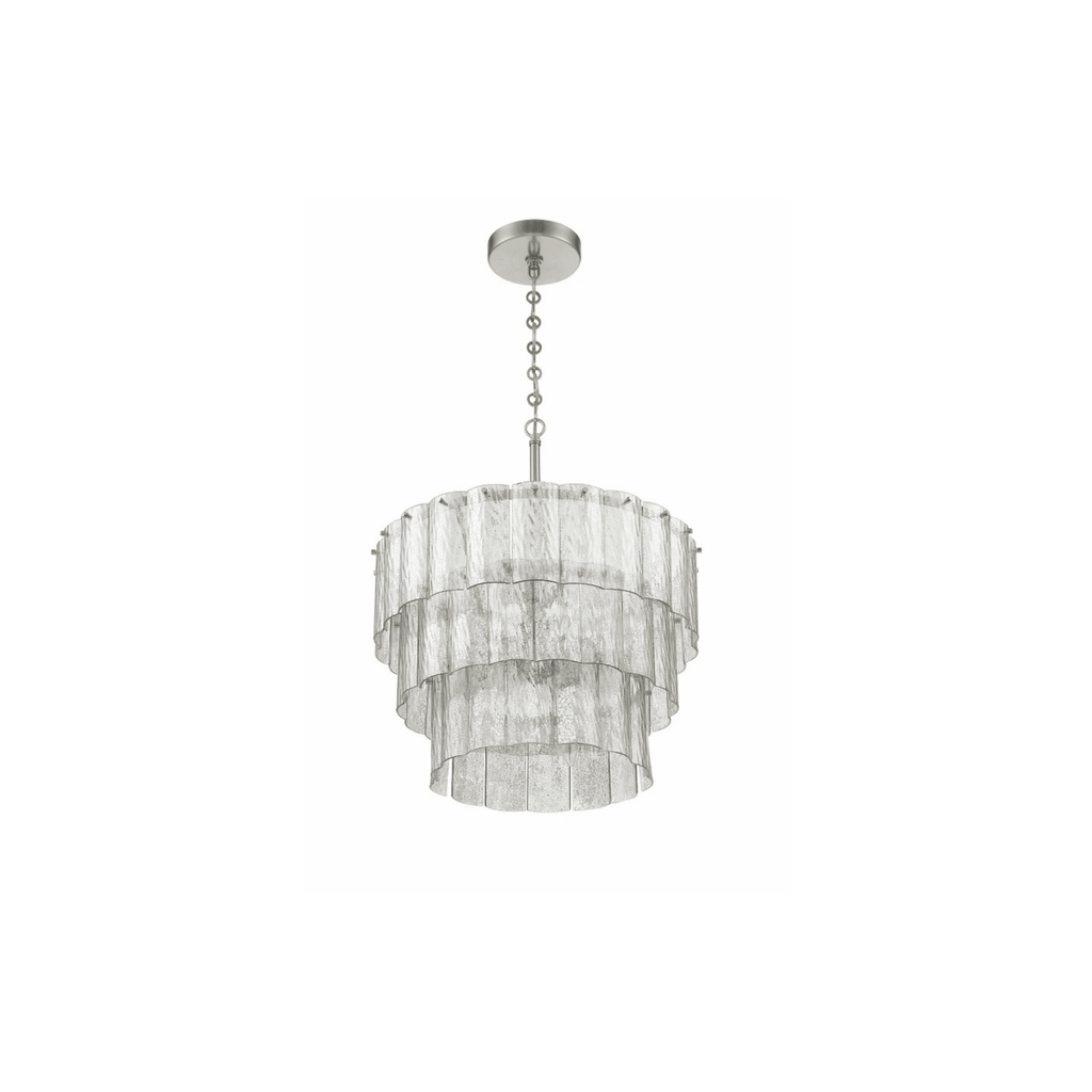 Museo 9 Light 20.5 inch Satin Brass Pendant Ceiling Light - Orvon Lighting