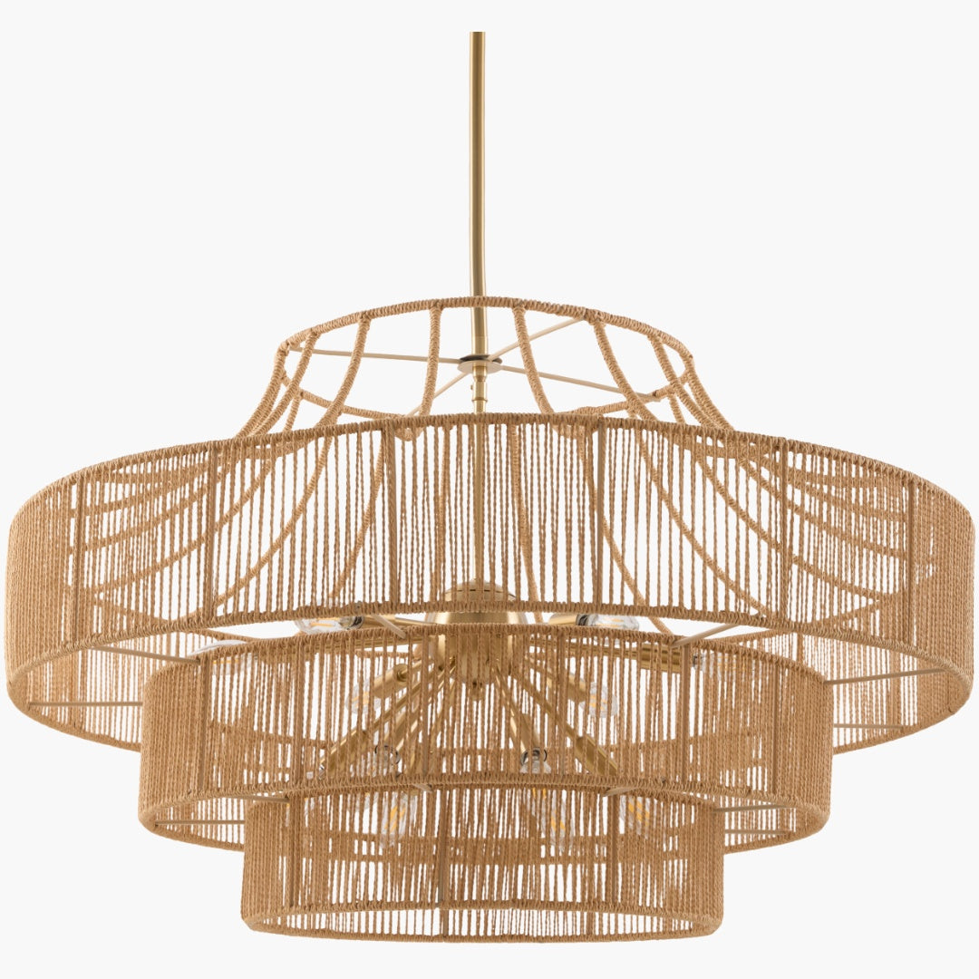 Surya Almaris Weave 36" L × 36" W Chandelier – Default Title additional view
