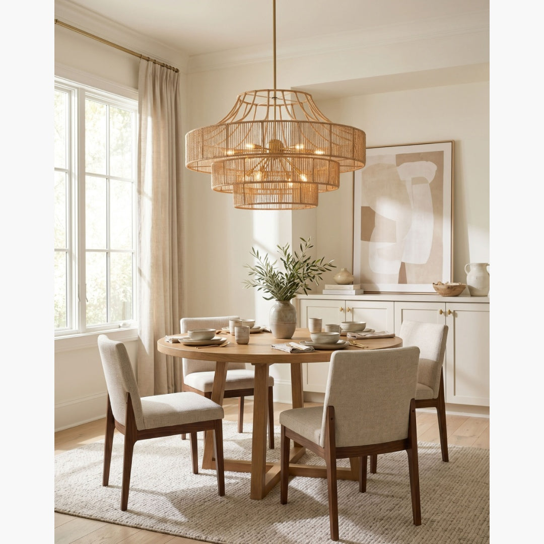 Surya Almaris Weave 36" L × 36" W Chandelier – Default Title additional view