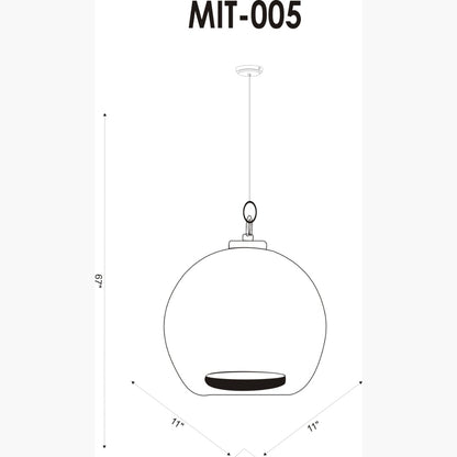 Surya Azulmere 11" L × 11" W Pendant – Default Title additional view