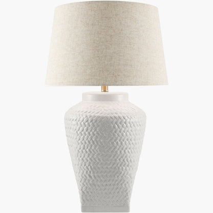 Surya Ocean Mist 18" L × 18" W × 30" H Accent Table Lamp – White
