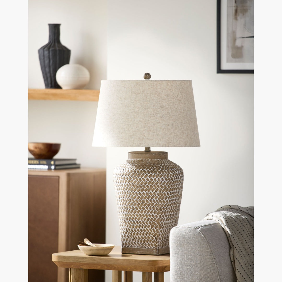 Surya Ocean Mist 18" L × 18" W × 30" H Accent Table Lamp – Brown additional view