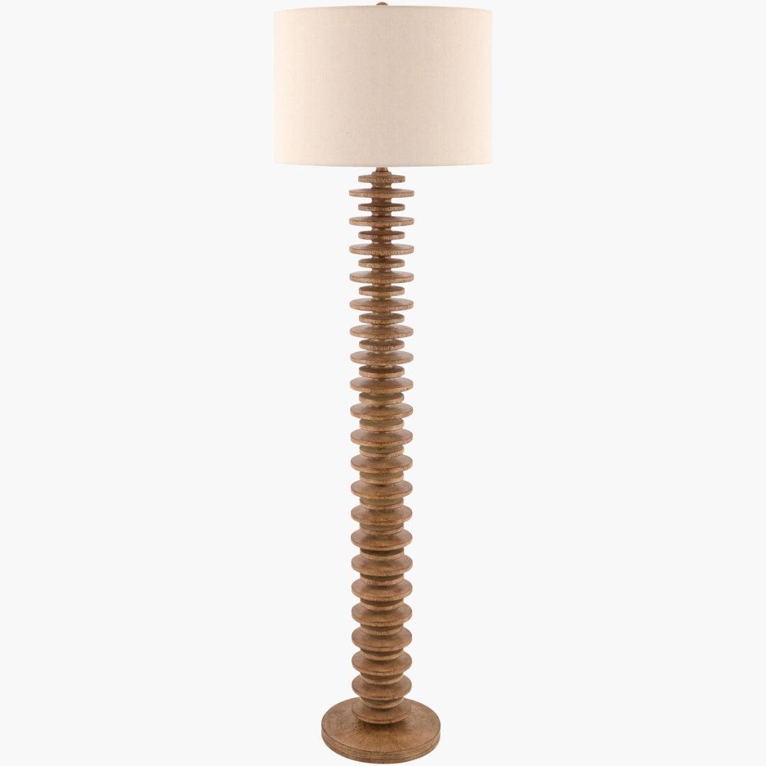 Surya Palmera Totem 18" L × 18" W × 65" H Accent Floor Lamp – Default Title
