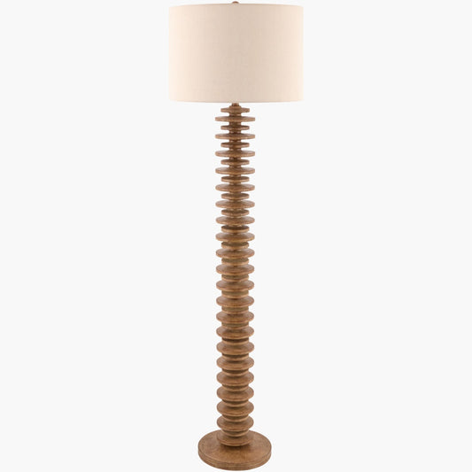 Surya Palmera Totem 18" L × 18" W × 65" H Accent Floor Lamp – Default Title