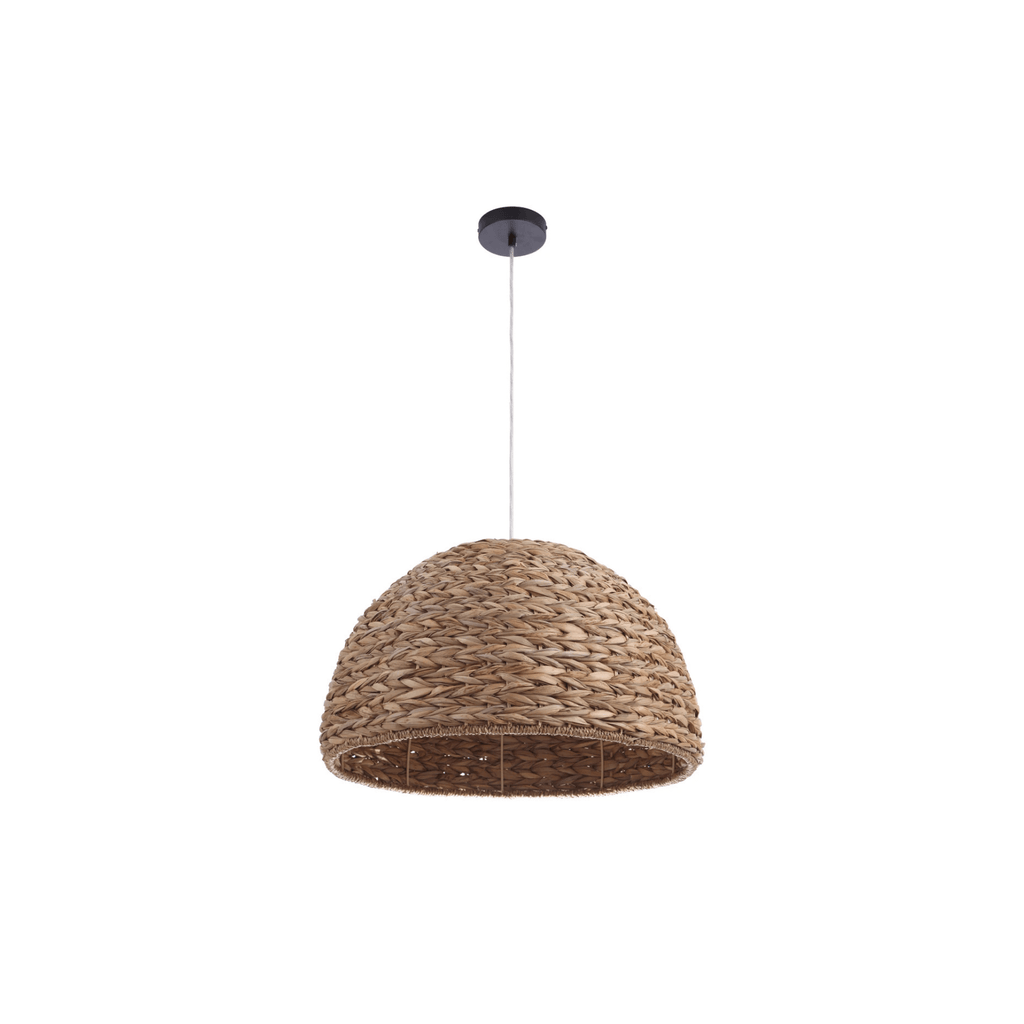 Natural 1 Light 22 inch Natural Pendant Ceiling Light, Dome - Orvon Lighting
