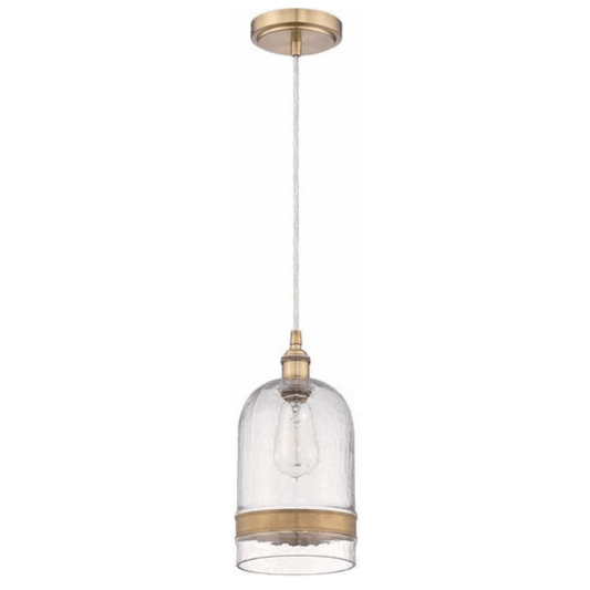 Neighborhood 1 Light 5.75 inch Aged Copper Mini Pendant Ceiling Light - Orvon Lighting