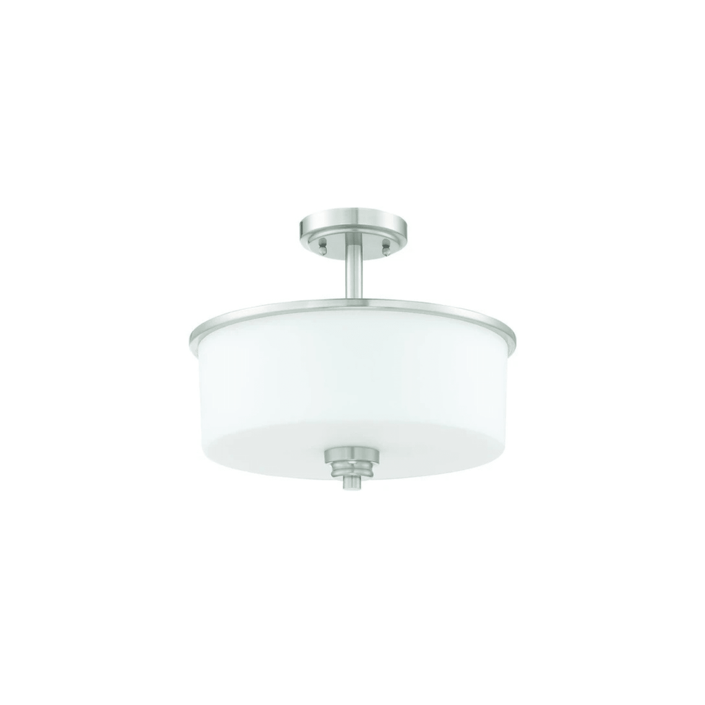 Neighborhood Bolden 2 Light 13 inch Flat Black Convertible Semi Flush Ceiling Light - Orvon Lighting