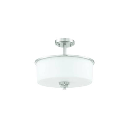 Neighborhood Bolden 2 Light 13 inch Flat Black Convertible Semi Flush Ceiling Light - Orvon Lighting