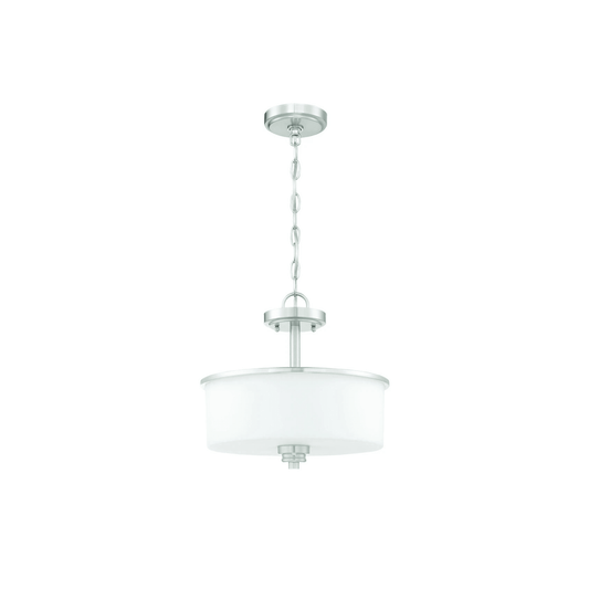 Neighborhood Bolden 2 Light 13 inch Flat Black Convertible Semi Flush Ceiling Light - Orvon Lighting